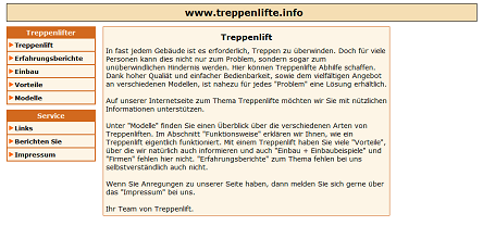 Treppenlifte.info - Informationen über Treppenlifte